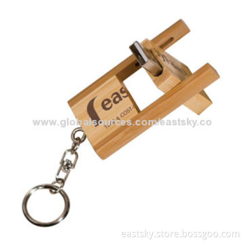 Twist Wood USB Flash Drive, Swivel Style Designed with 100% Genuine Capacity for Promotions